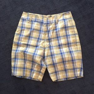 Chadwick's Blue Plaid Bermuda Shorts - Sz 12